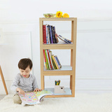 儿童书架 环包材质 积木结构 简易拼装儿童玩具置物架书架